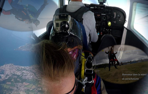 Saut en Parachute tandem à l'école de parachutisme de Guiscriff
